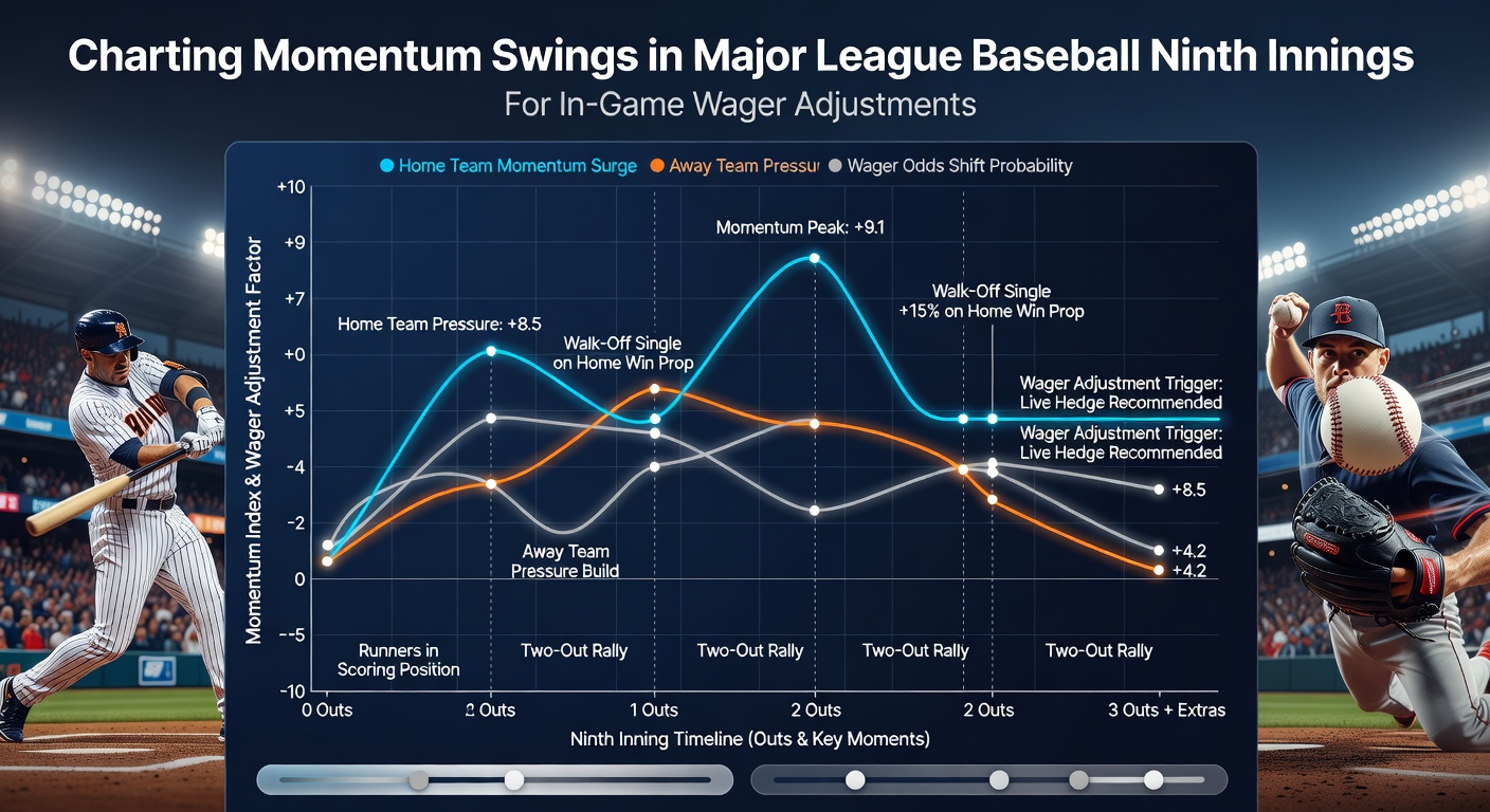 MLB closer delivering a pitch during a high-leverage ninth inning situation with runners on base