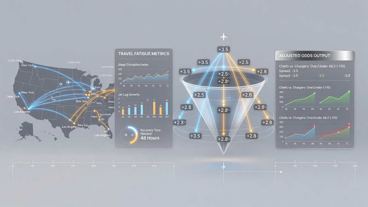 Analysts reviewing travel data and performance metrics on screens in a betting operations room