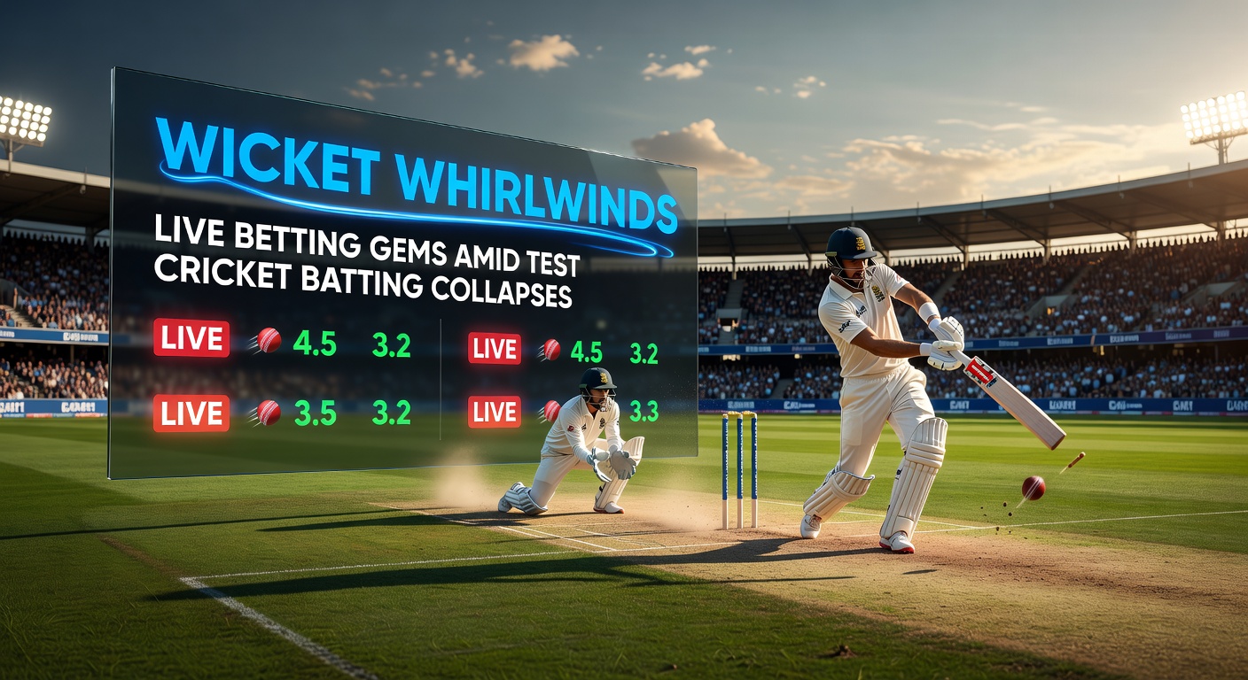 Close-up of a bowler celebrating a wicket in Test cricket, capturing the intensity of a batting side's rapid downfall